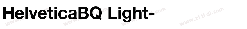 HelveticaBQ Light字体转换